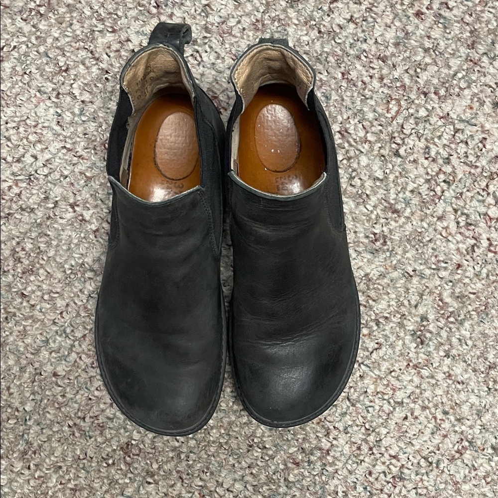 Birkenstock Black Leather ankle style  Boots with elastic insert - Picture 4 of 9
